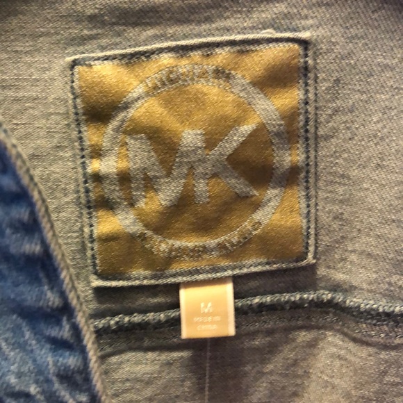 ☄️New Michael Kors Angel Blue Denim Jacket Note Not Part of the 1/2 off Sale - Picture 6 of 10